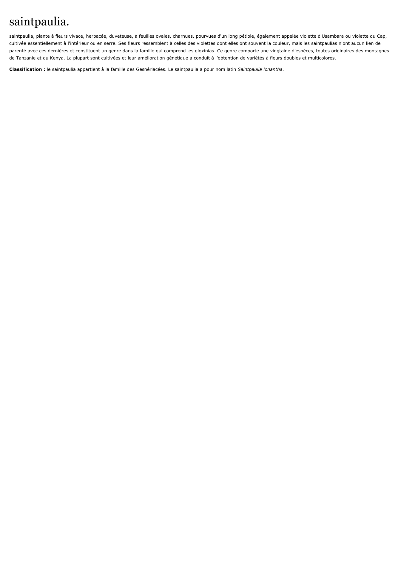 Prévisualisation du document saintpaulia.