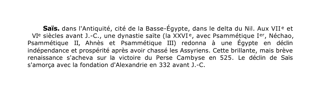 Prévisualisation du document Saïs.