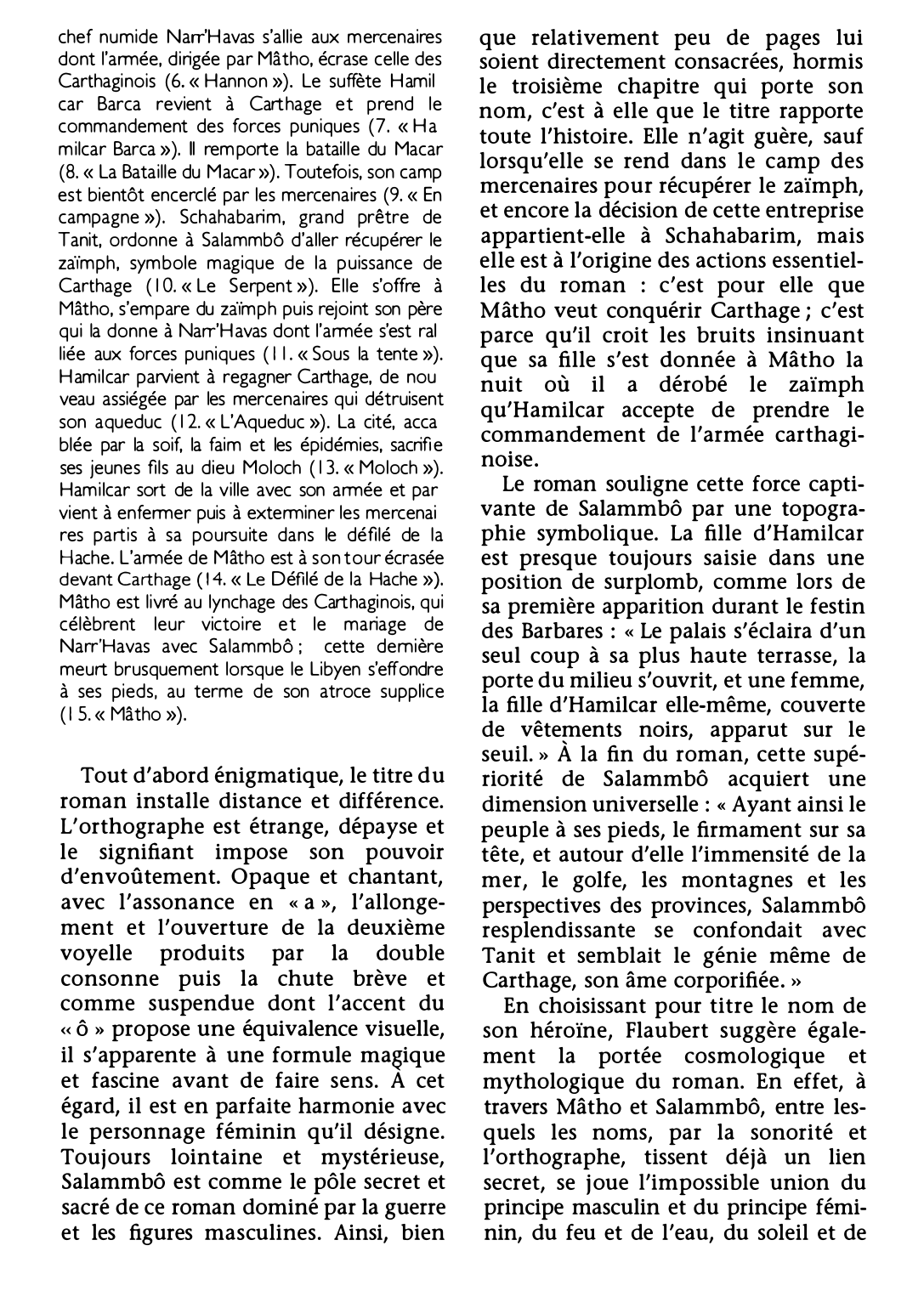 Prévisualisation du document SALAMBÔ de Gustave Flaubert