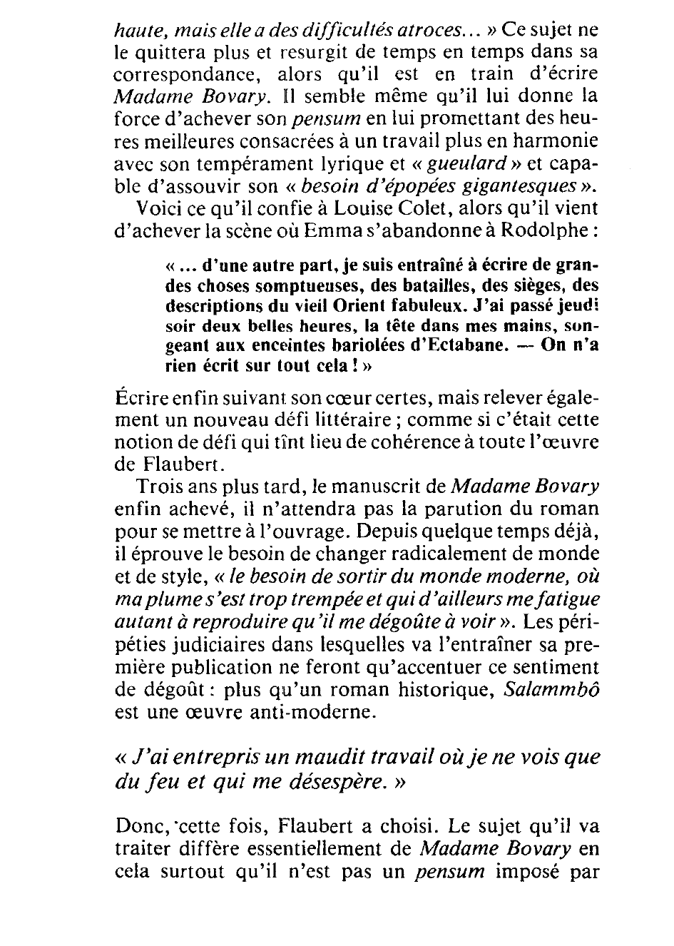 Prévisualisation du document Salammbô (genèse de l'oeuvre)