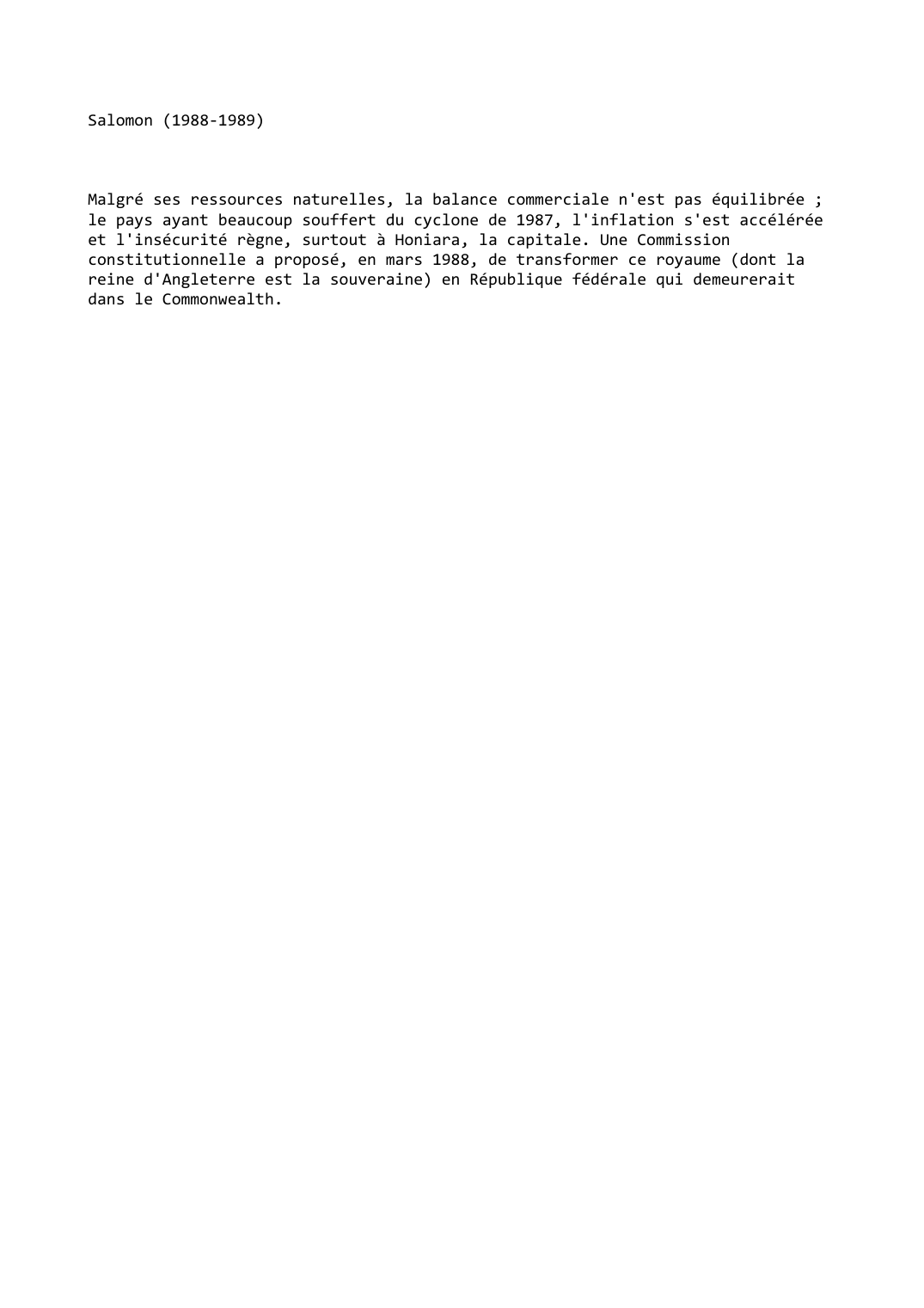 Prévisualisation du document Salomon (1988-1989)