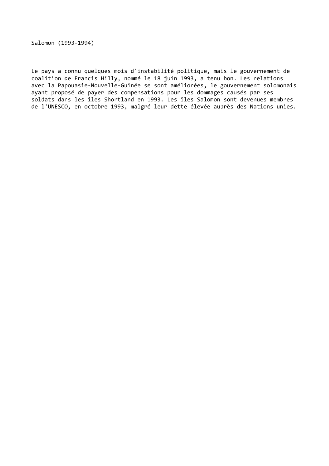 Prévisualisation du document Salomon (1993-1994)