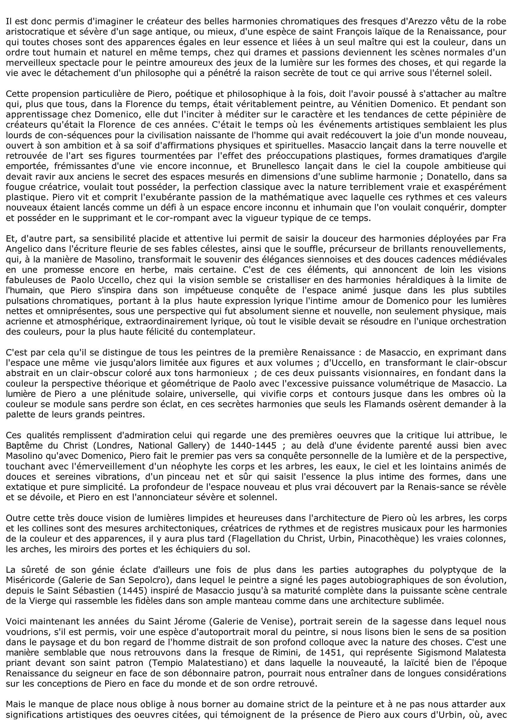 Prévisualisation du document SALOMON ACCUEILLE LA REINE DE SABA de Piero della Francesca