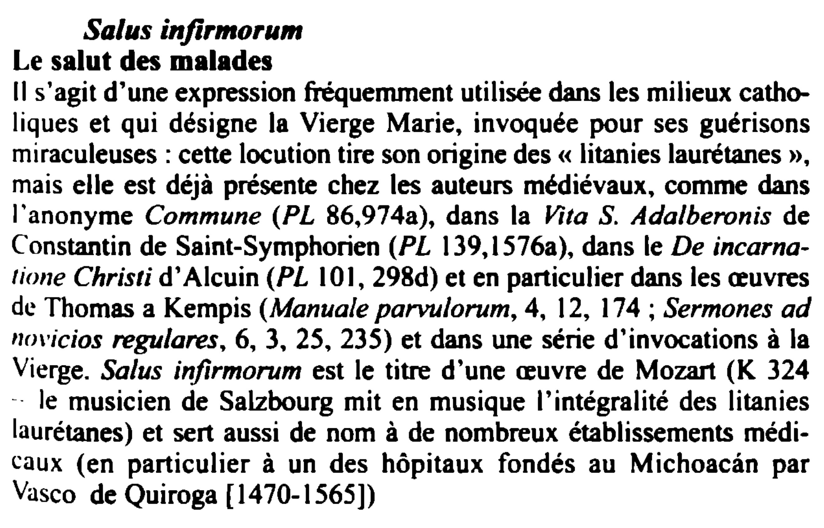 Prévisualisation du document Salus infirmorum