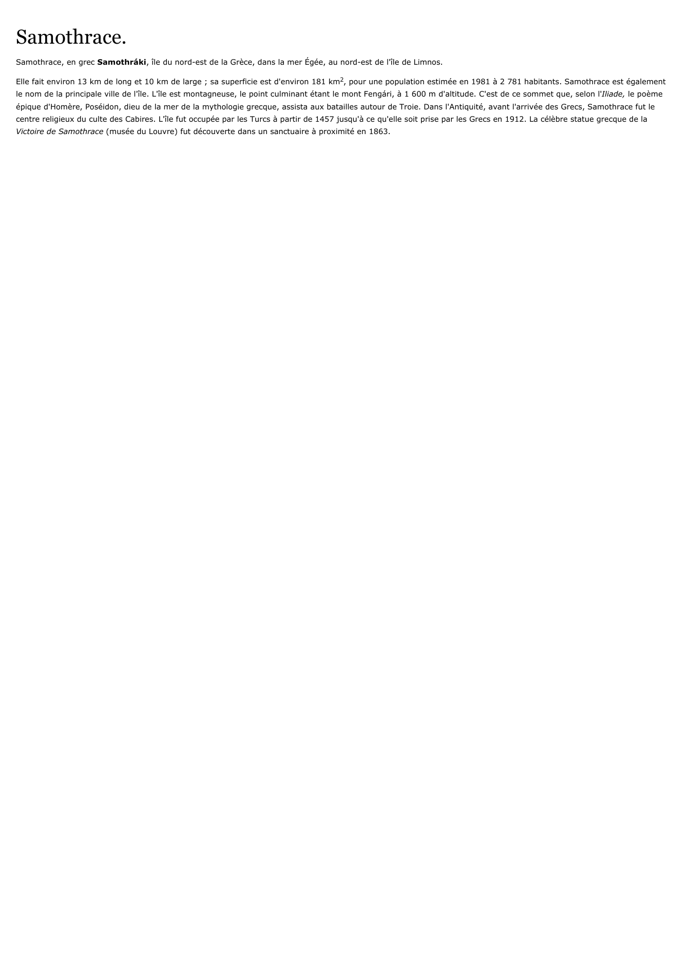 Prévisualisation du document Samothrace.