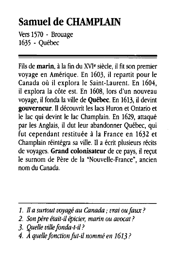 Prévisualisation du document Samuel de CHAMPLAIN