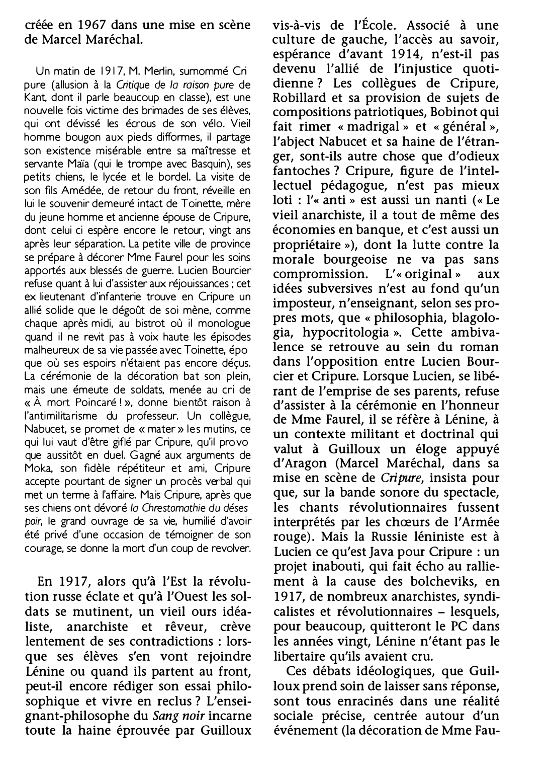 Prévisualisation du document SANG NOIR (le) de Louis Guilloux (résumé et analyse de l'oeuvre)