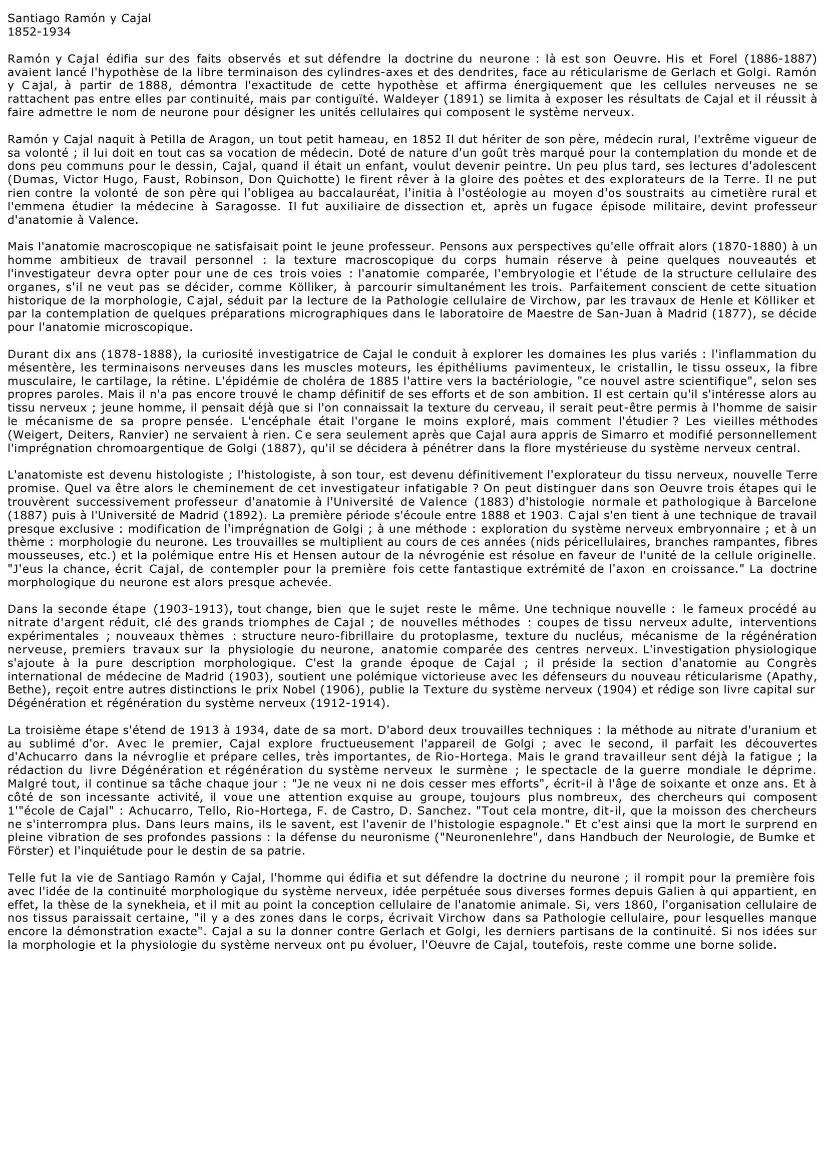 Prévisualisation du document Santiago Ramón y Cajal