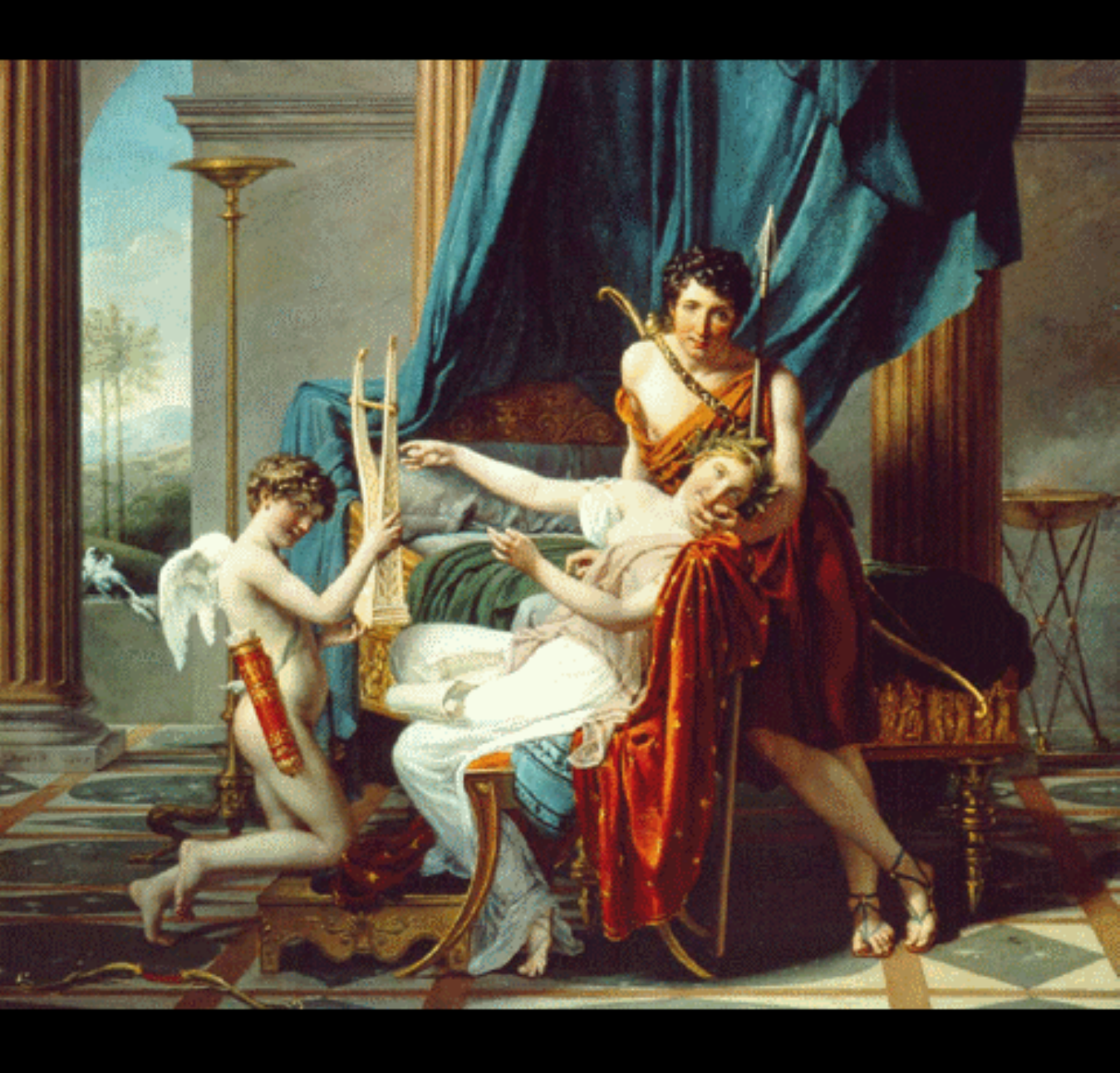 Prévisualisation du document Sapho, Phaon et l'Amour est un tableau de Jacques-Louis David