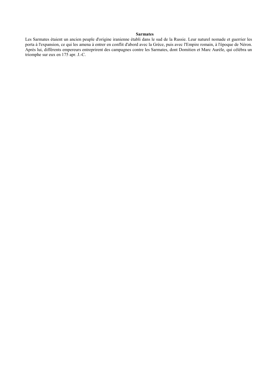 Prévisualisation du document Sarmates