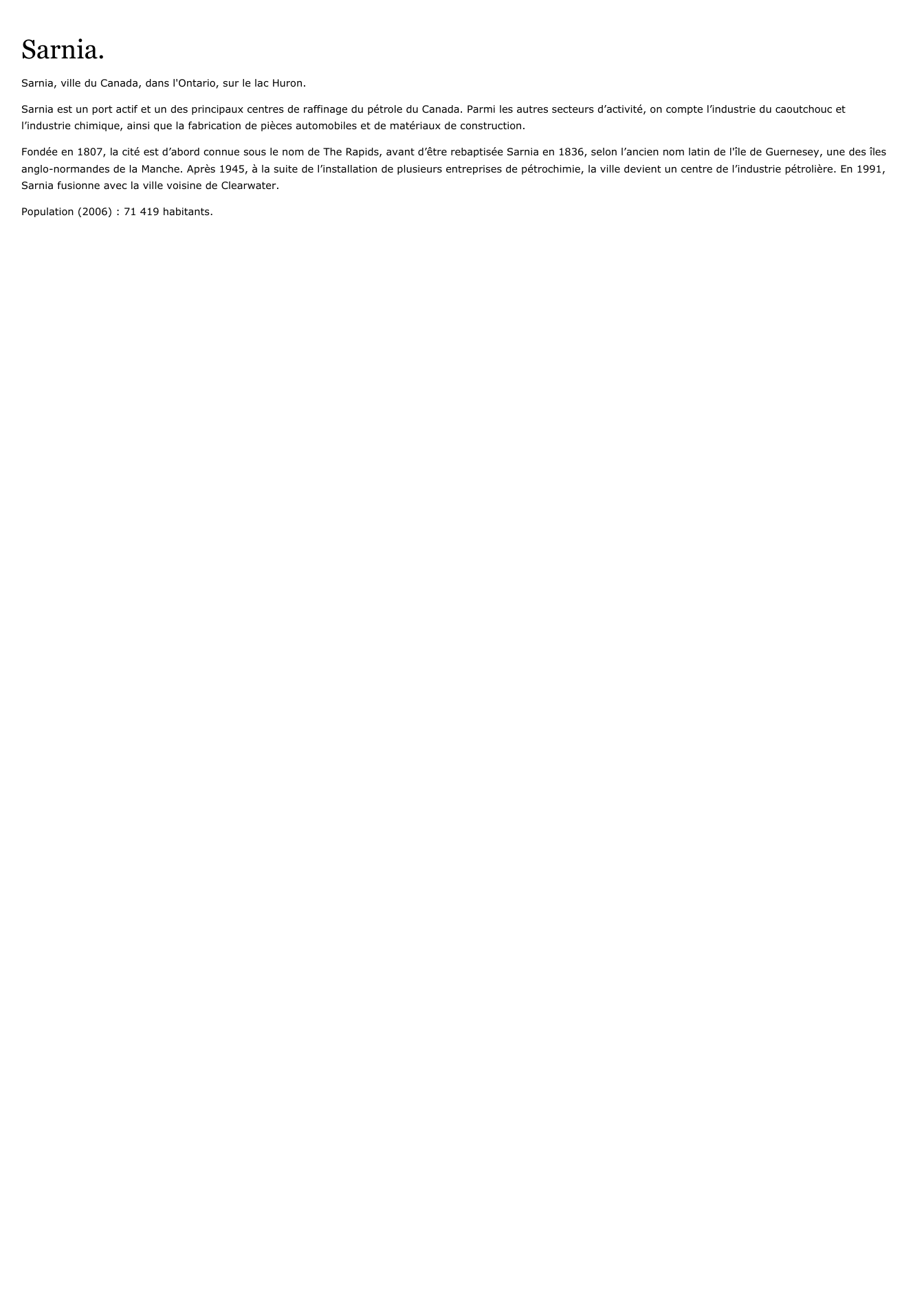 Prévisualisation du document Sarnia.