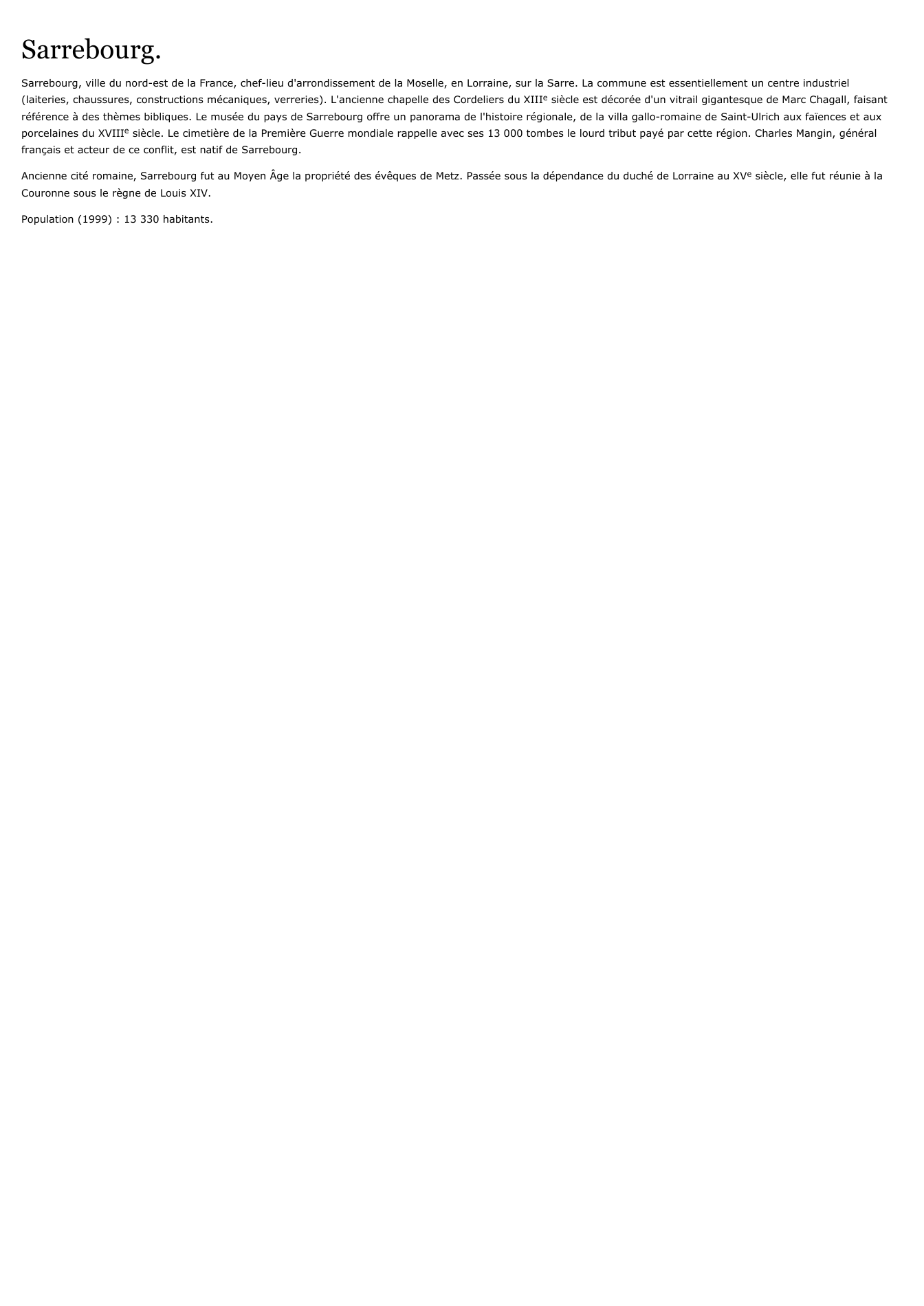 Prévisualisation du document Sarrebourg.