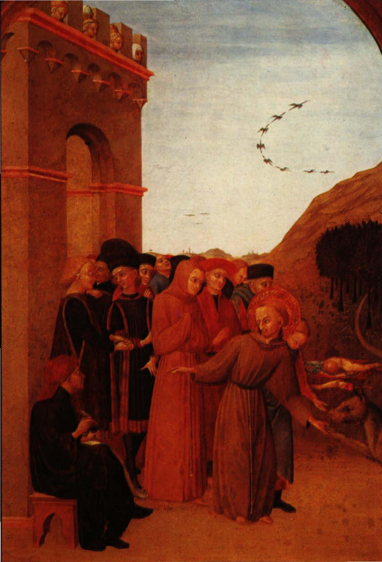 Prévisualisation du document SASSETTA
Stefano dl Giovanni:
Saint François
parlant au loup
de Gubbio (analyse du tableau).