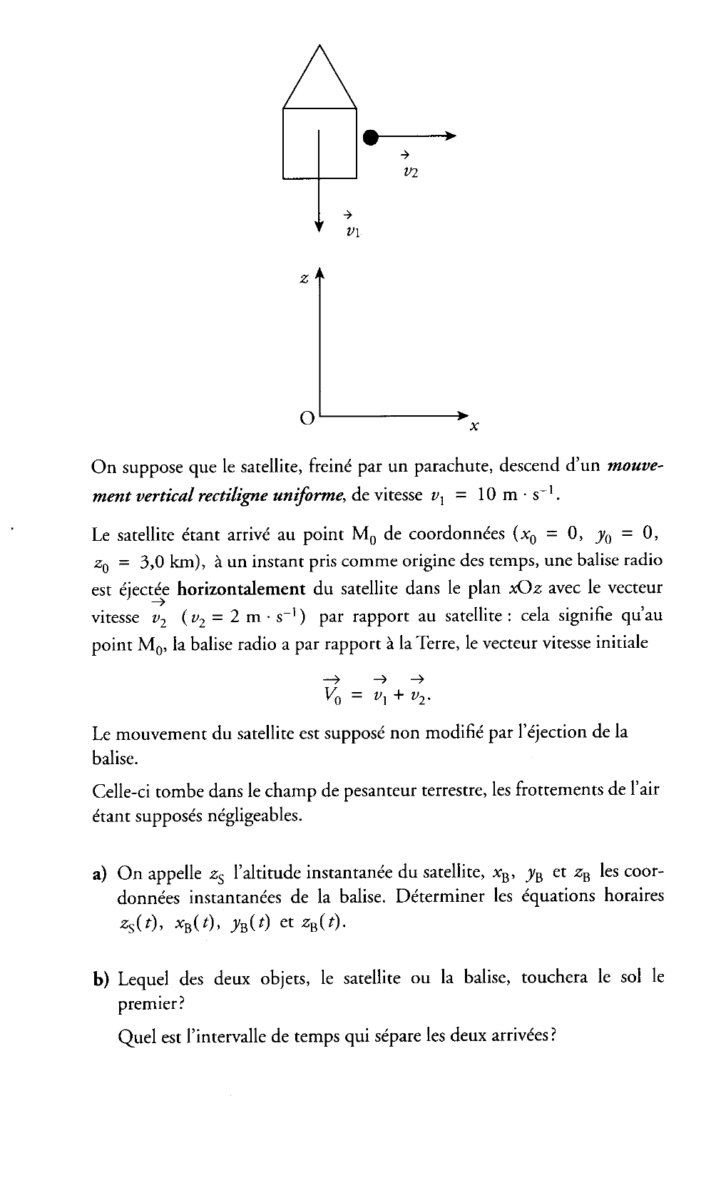 Prévisualisation du document Satellite sur une orbite; retour sur la Terre Inde, mars 1997 (5 points)