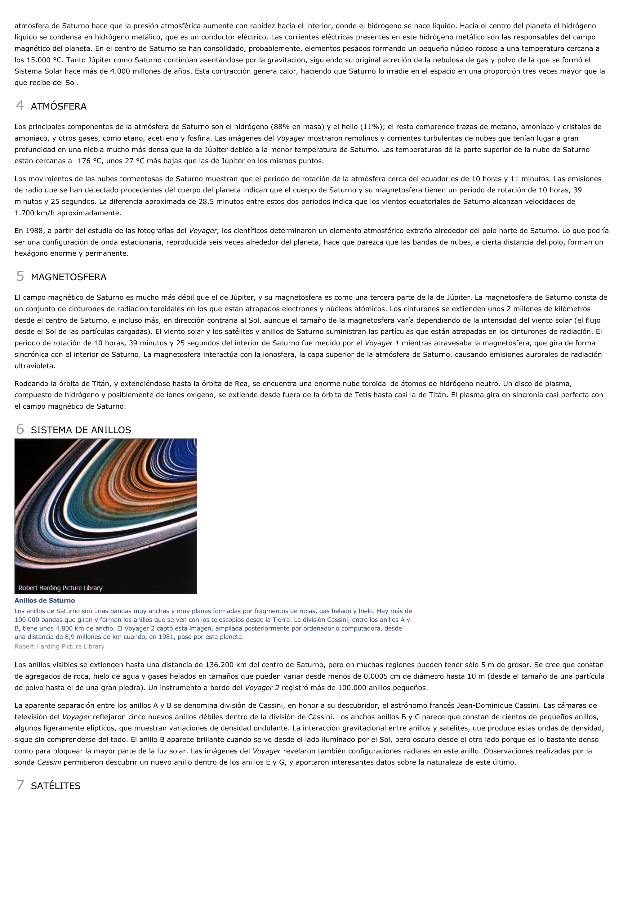 Prévisualisation du document Saturno (planeta) - ciencia y tecnologia.
