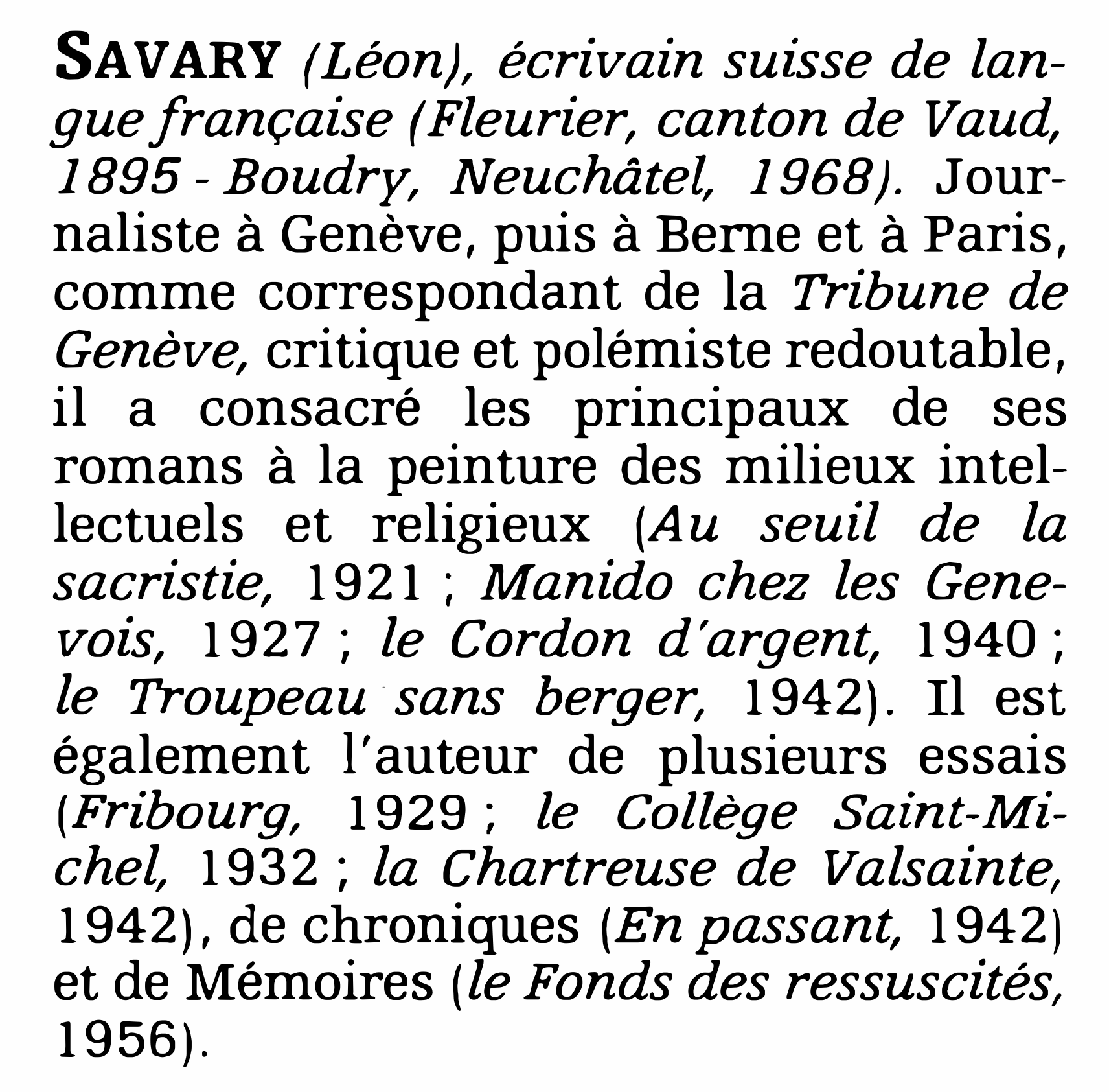 Prévisualisation du document SAVARY (Léon)
