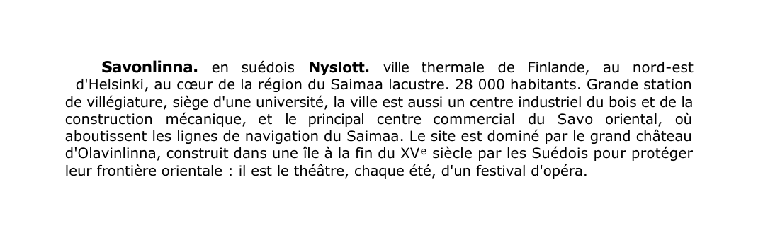 Prévisualisation du document Savonlinna.