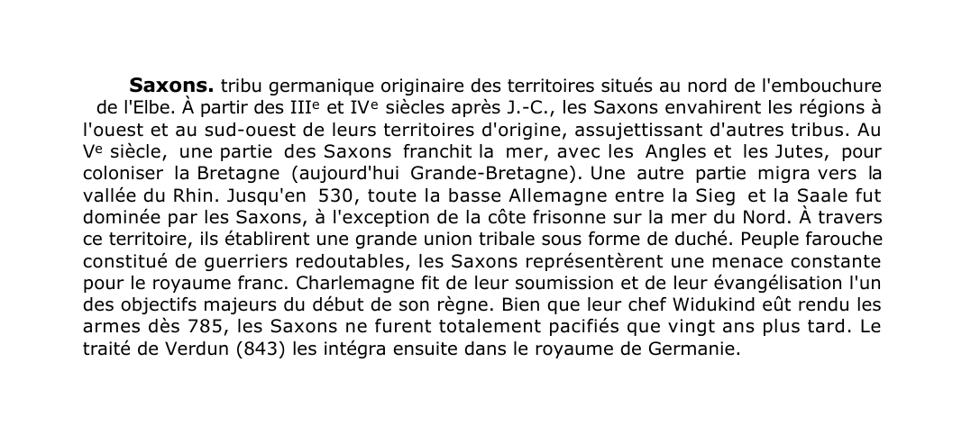 Prévisualisation du document Saxons.