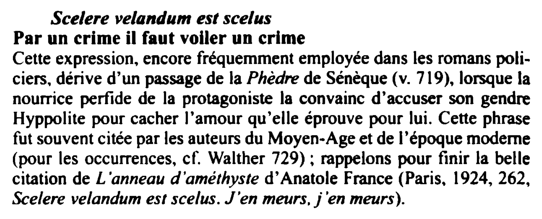 Prévisualisation du document Scelere velandum est scelus