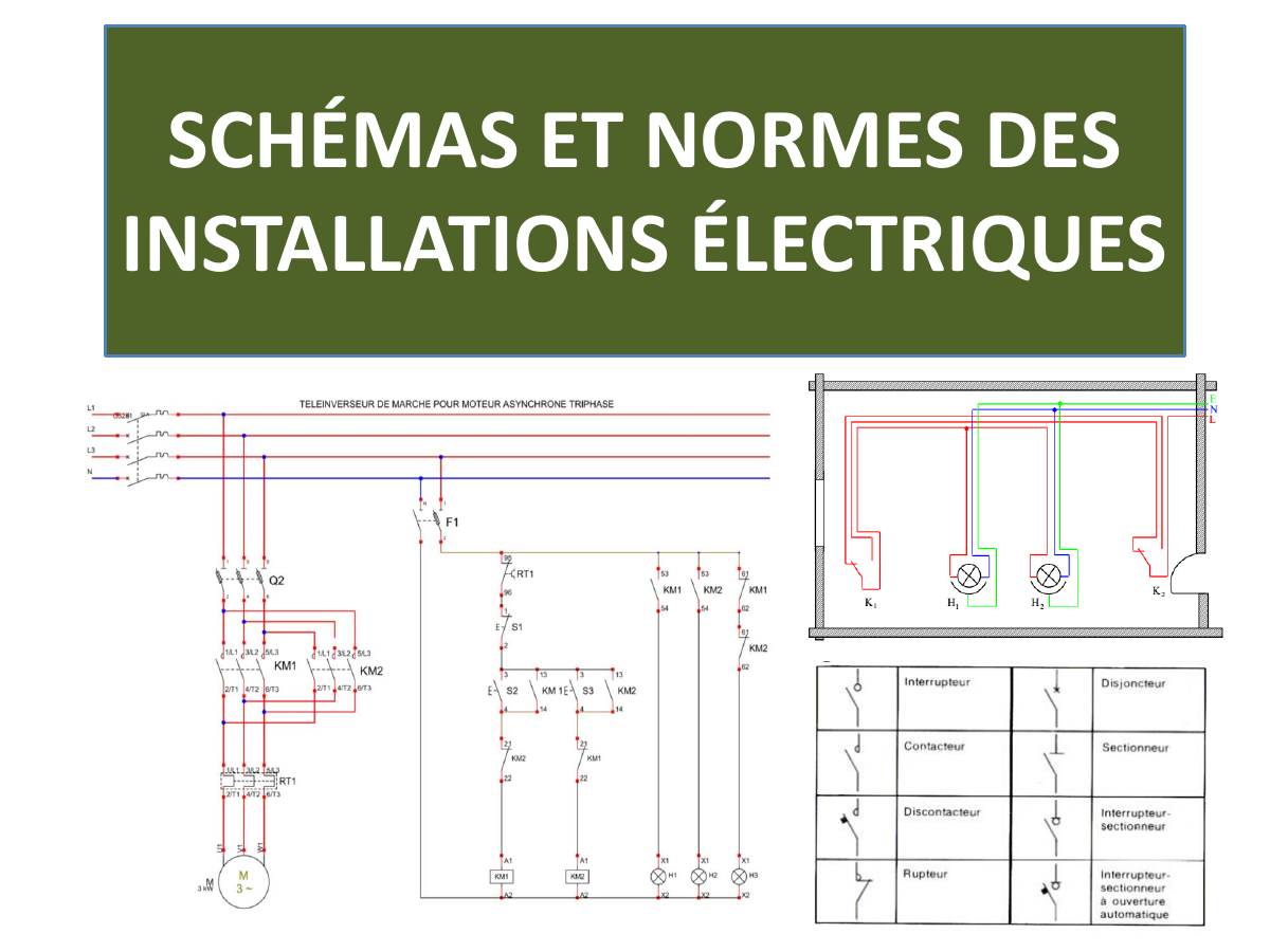 Prévisualisation du document SCHÉMAS ET NORMES DES INSTALLATIONS ÉLECTRIQUES