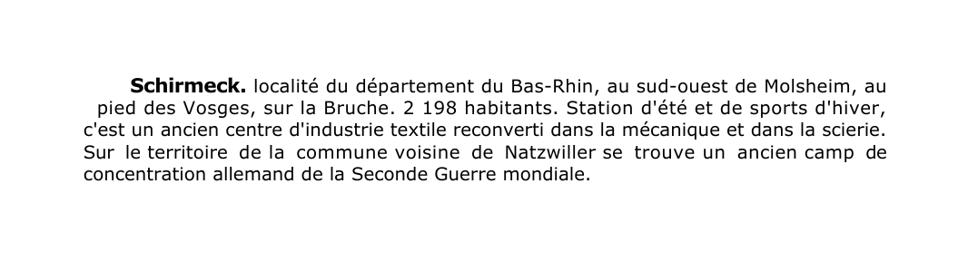 Prévisualisation du document Schirmeck.