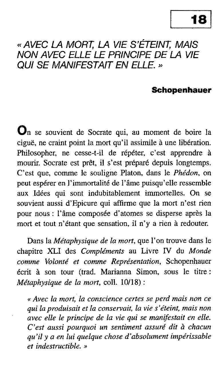 Prévisualisation du document Schopenhauer, « La volonté est l'essence du monde »