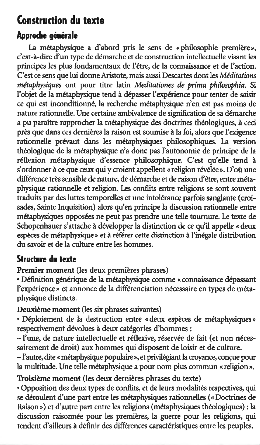 Prévisualisation du document Schopenhauer, Le Monde comme volonté et comme représentation: la métaphysique