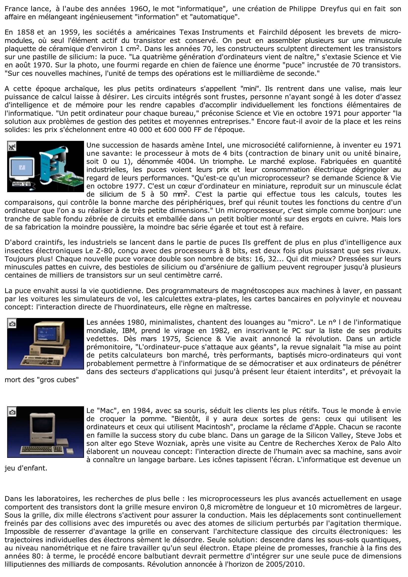 Prévisualisation du document Sciences & Techniques: Le Transistor