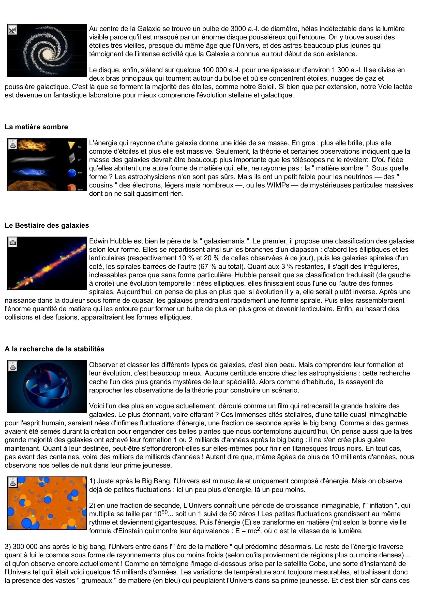 Prévisualisation du document Sciences & Techniques: Voyage au coeur des galaxies