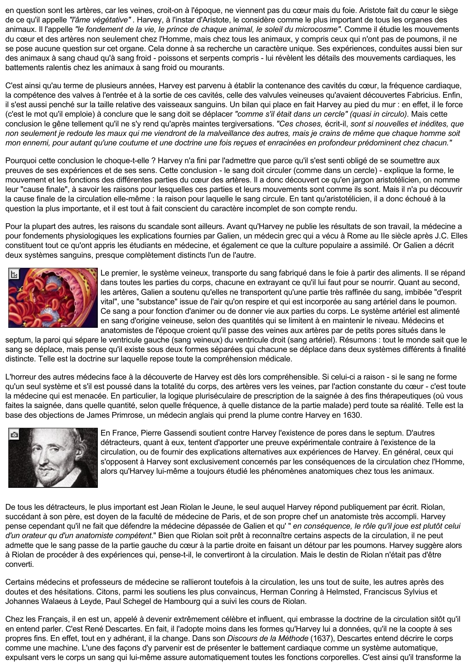 Prévisualisation du document Sciences & Techniques: William Harvey : la circulation sanguine