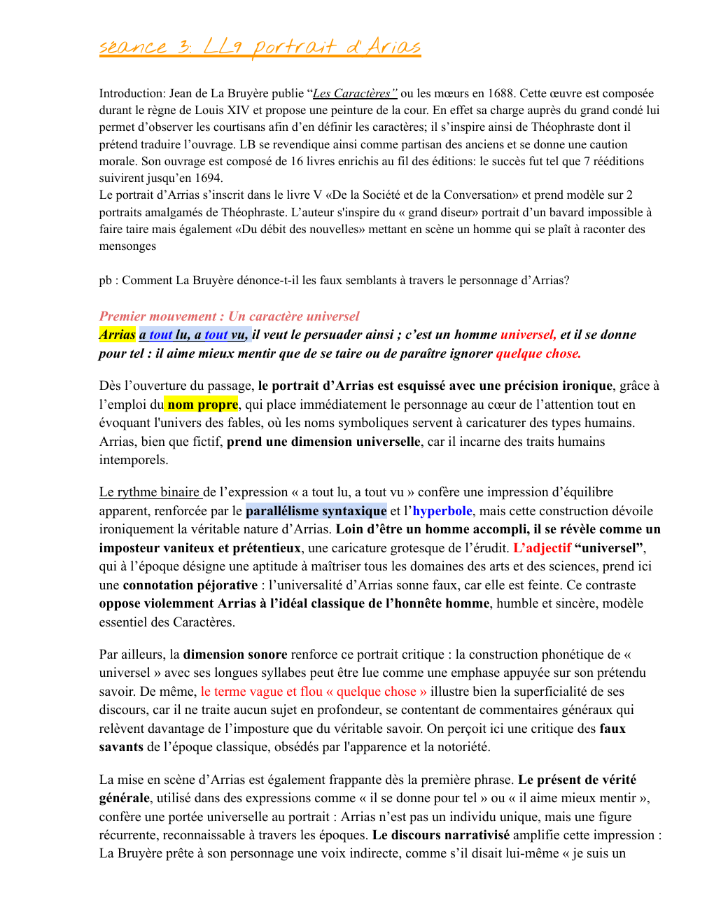 Prévisualisation du document séance 3: LL9 portrait d’Arias
