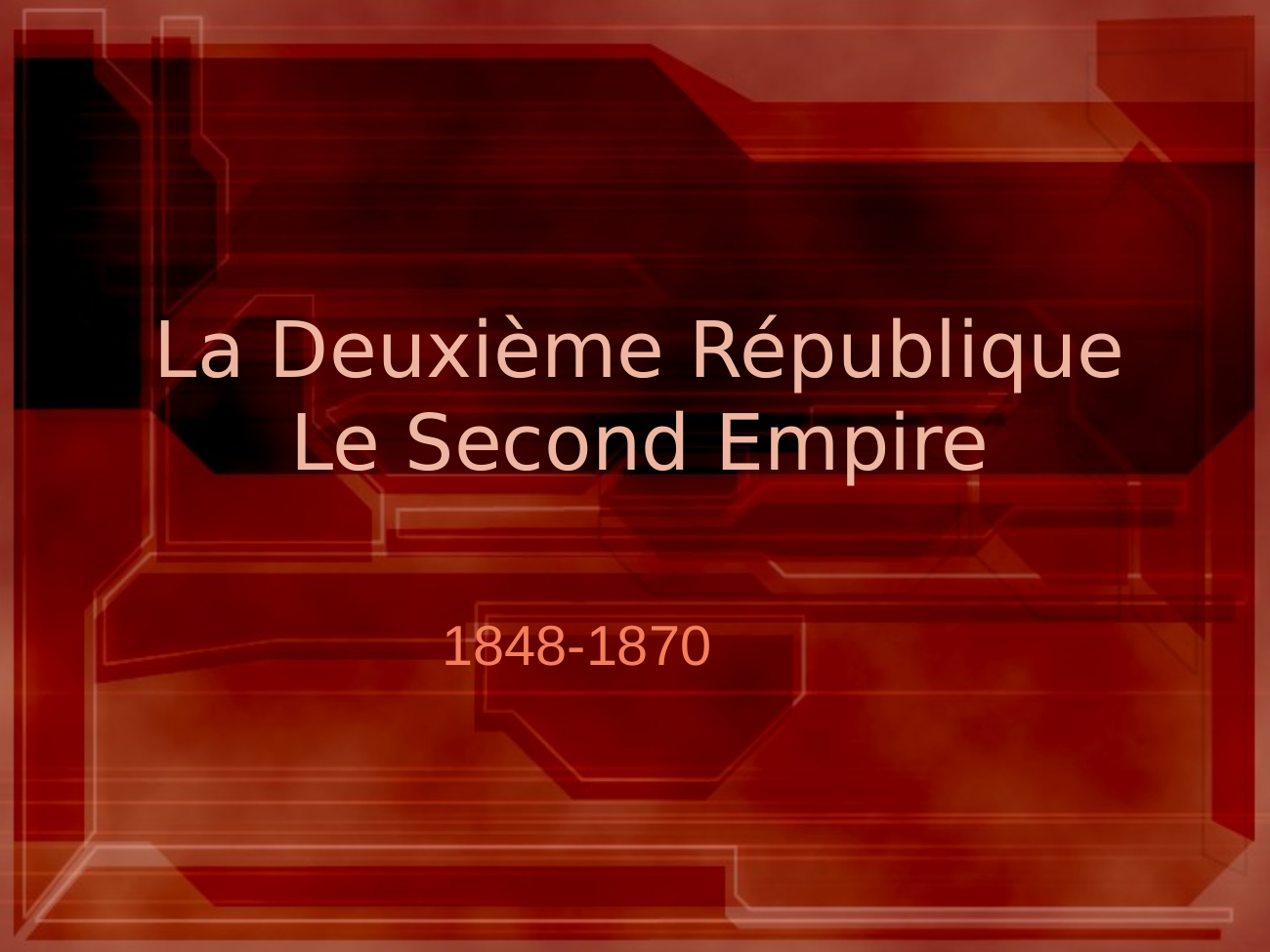 Prévisualisation du document Second empire
