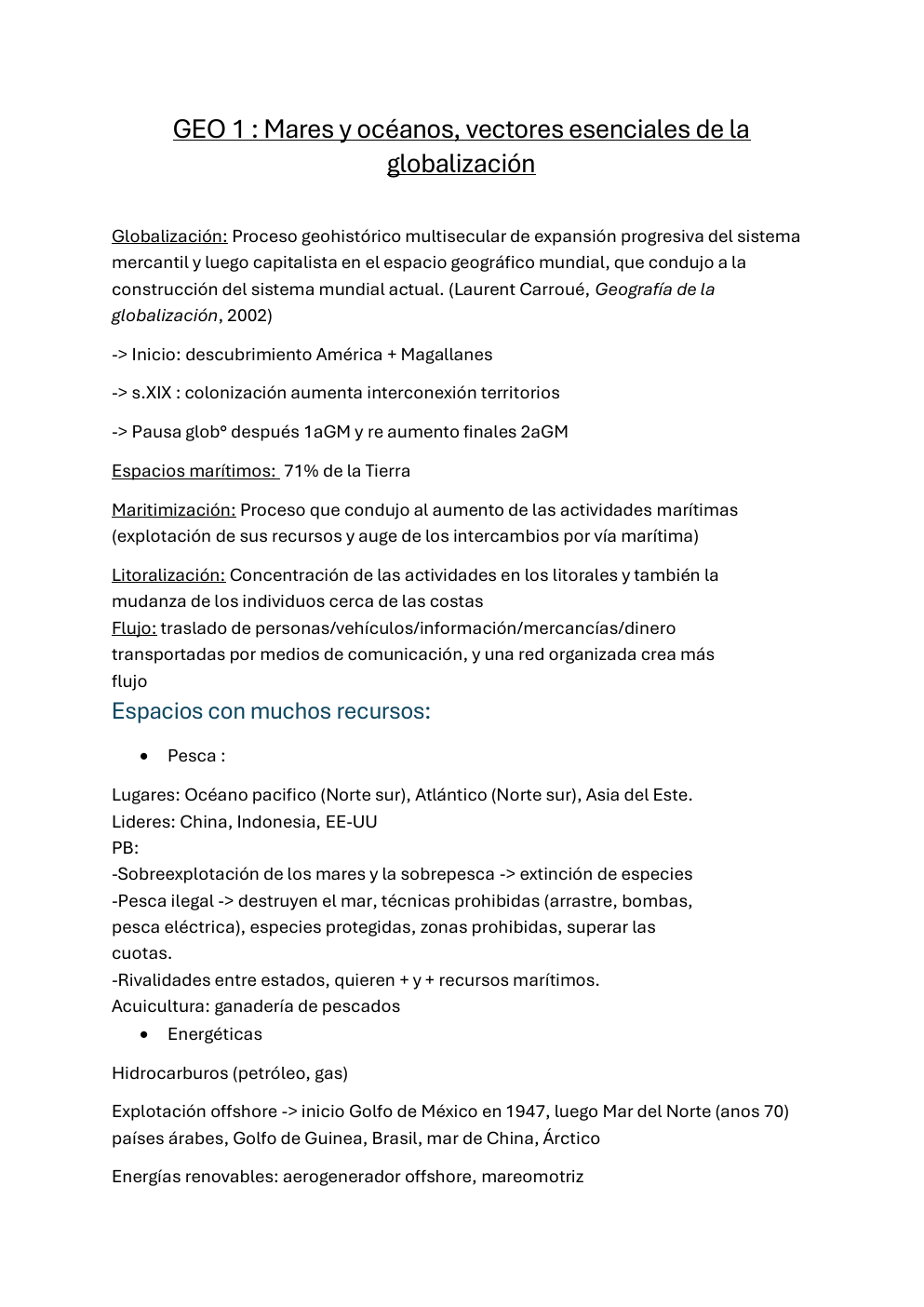 Prévisualisation du document Secuencia 1 geografia BFI - GEO 1 : Mares y océanos, vectores esenciales de la globalización