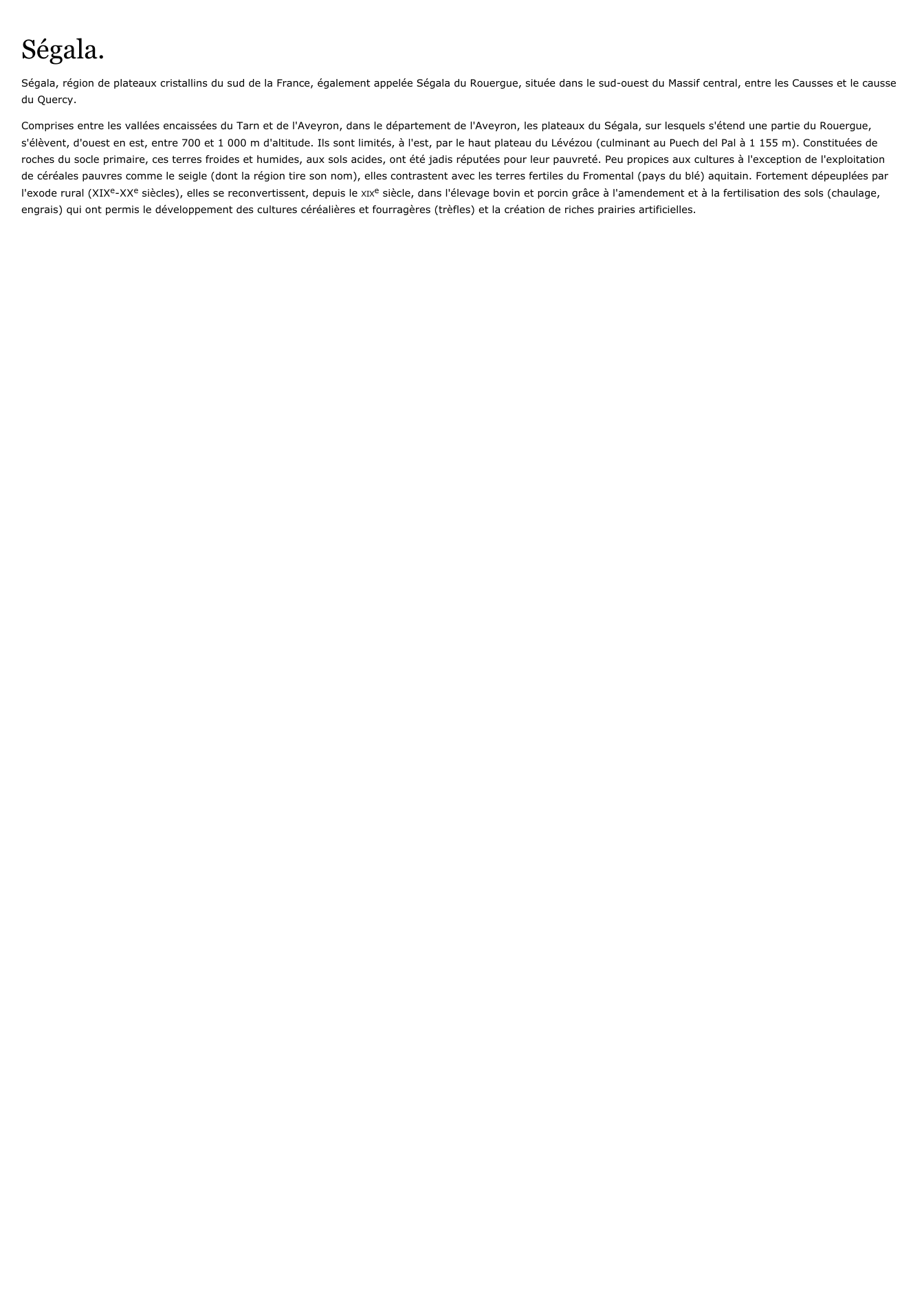 Prévisualisation du document Ségala.