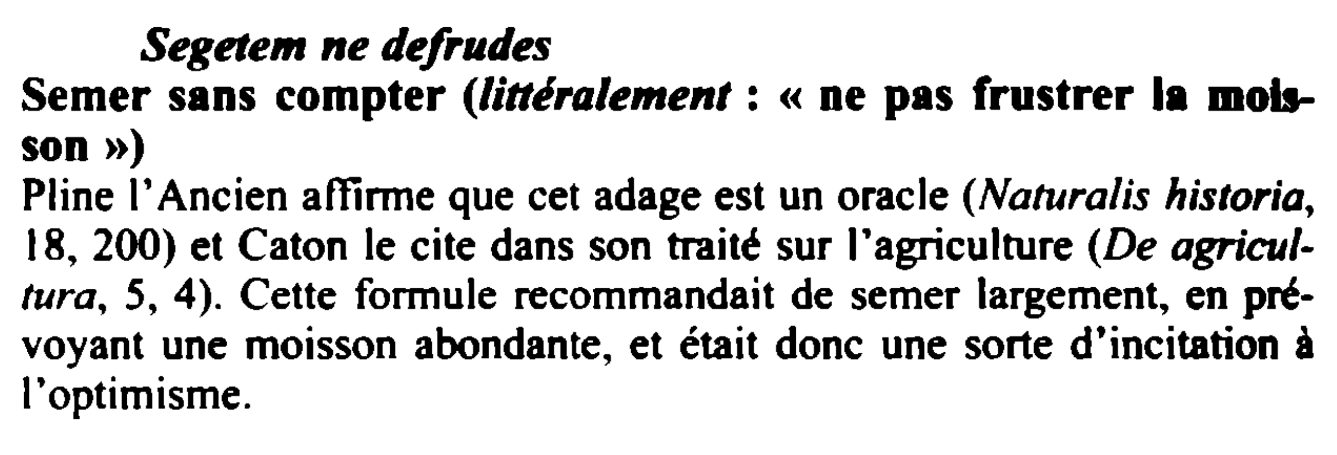 Prévisualisation du document Segetem ne defrudes