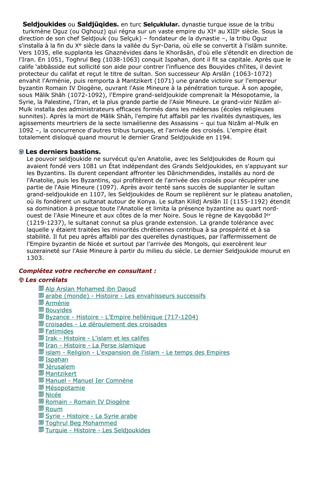 Prévisualisation du document Seldjoukides ou Saldj?qides.