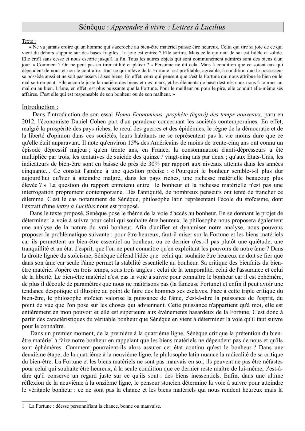 Prévisualisation du document Sénèque : Apprendre à vivre : Lettres à Lucilius