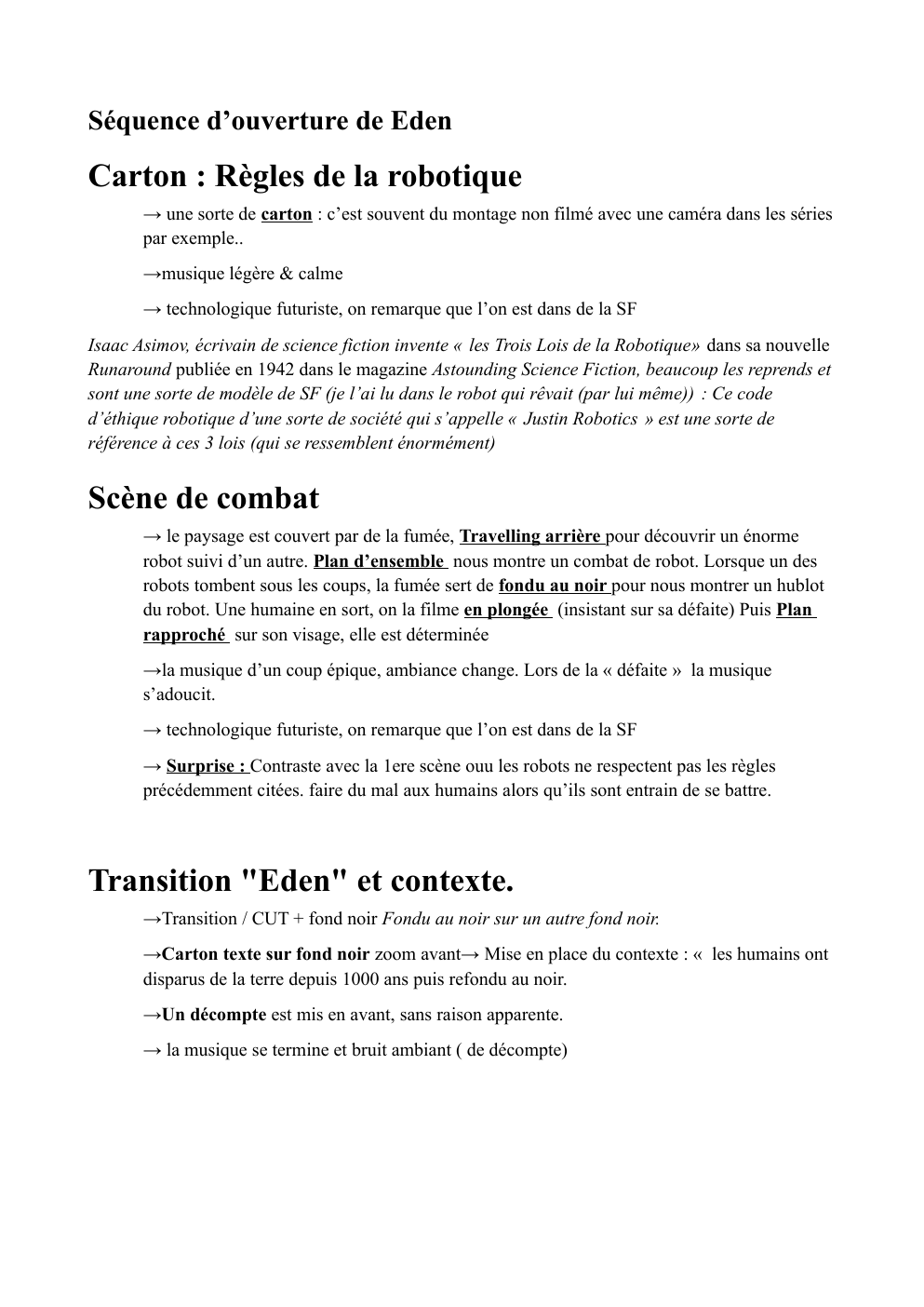 Prévisualisation du document Séquence d’ouverture de Eden