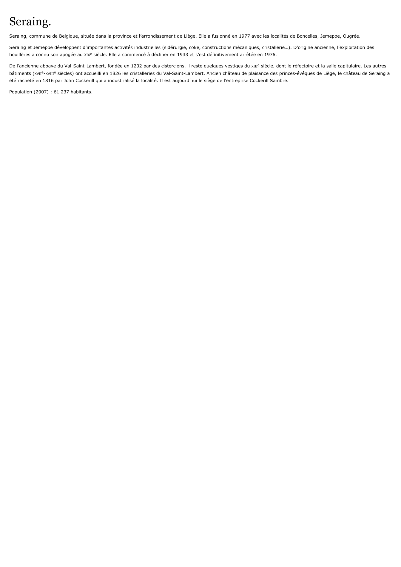 Prévisualisation du document Seraing.