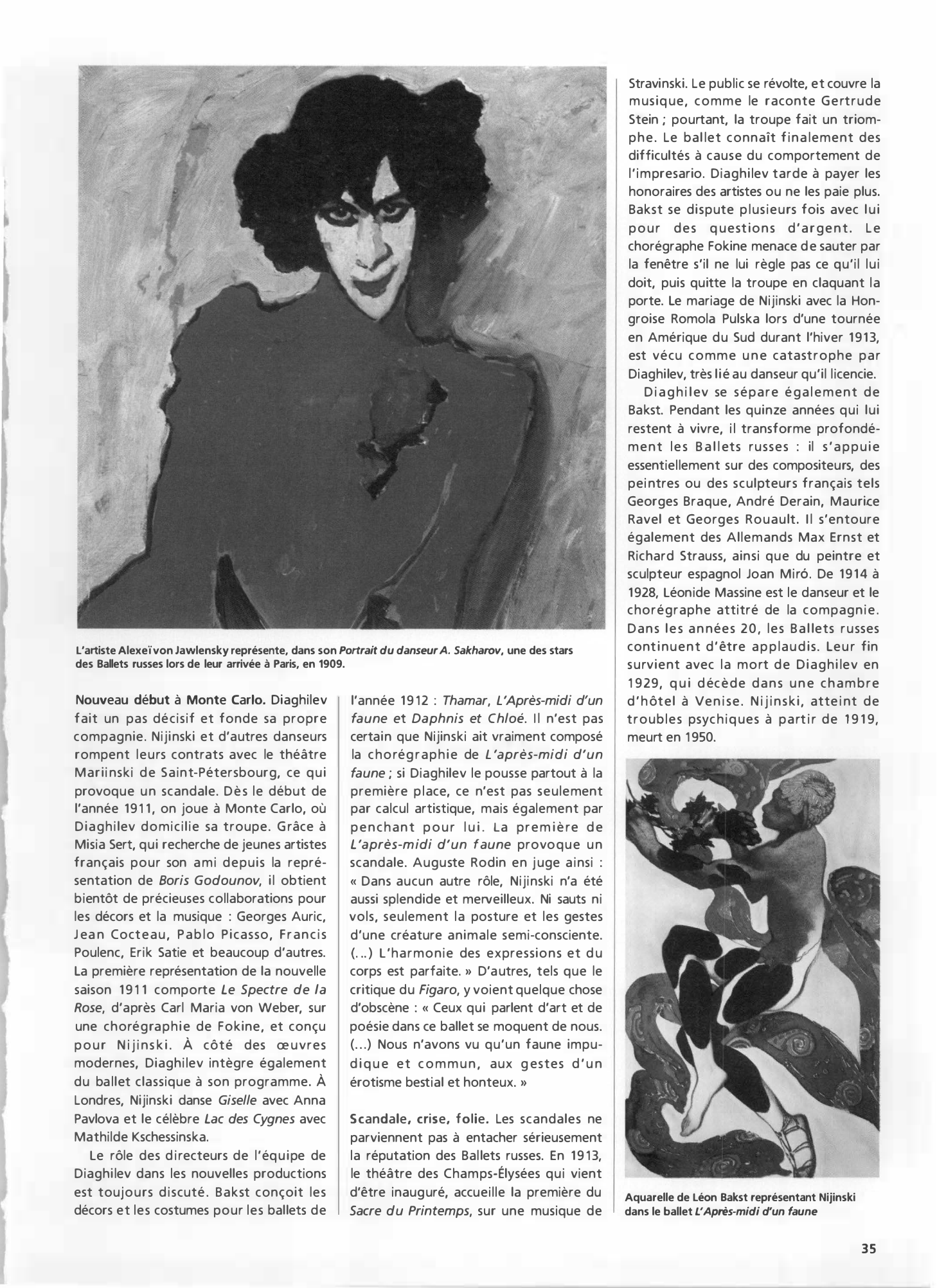 Prévisualisation du document Serge de Diaghilev et les Ballets russes au Châtelet à Paris renaissance et renouveau du théâtre de danse
