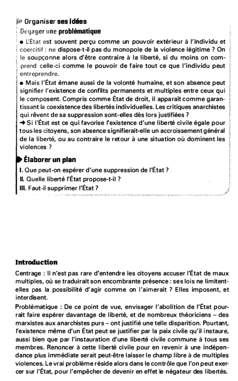 Prévisualisation du document > Serions-nous plus libres sans l’État ?
