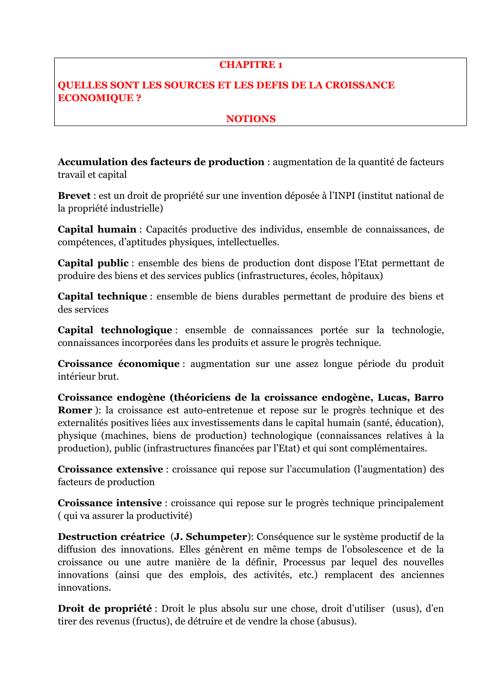 Prévisualisation du document SES sources et défis de la croissance économique