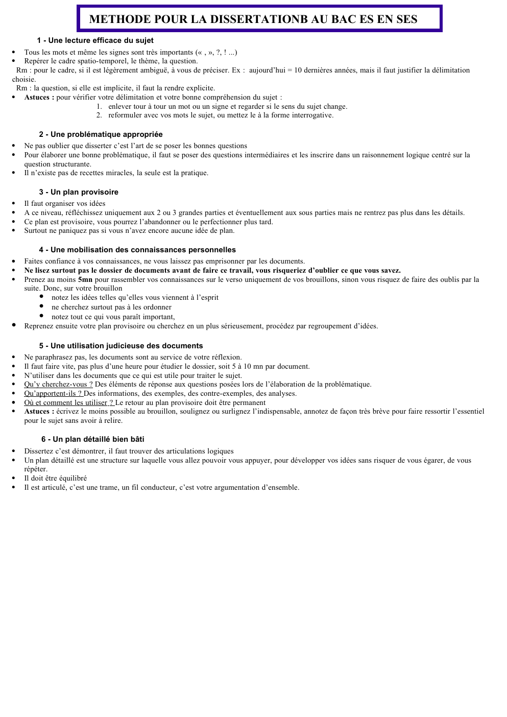 Prévisualisation du document SES terminal : plan dissertation