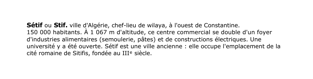 Prévisualisation du document Sétif ou Stif.