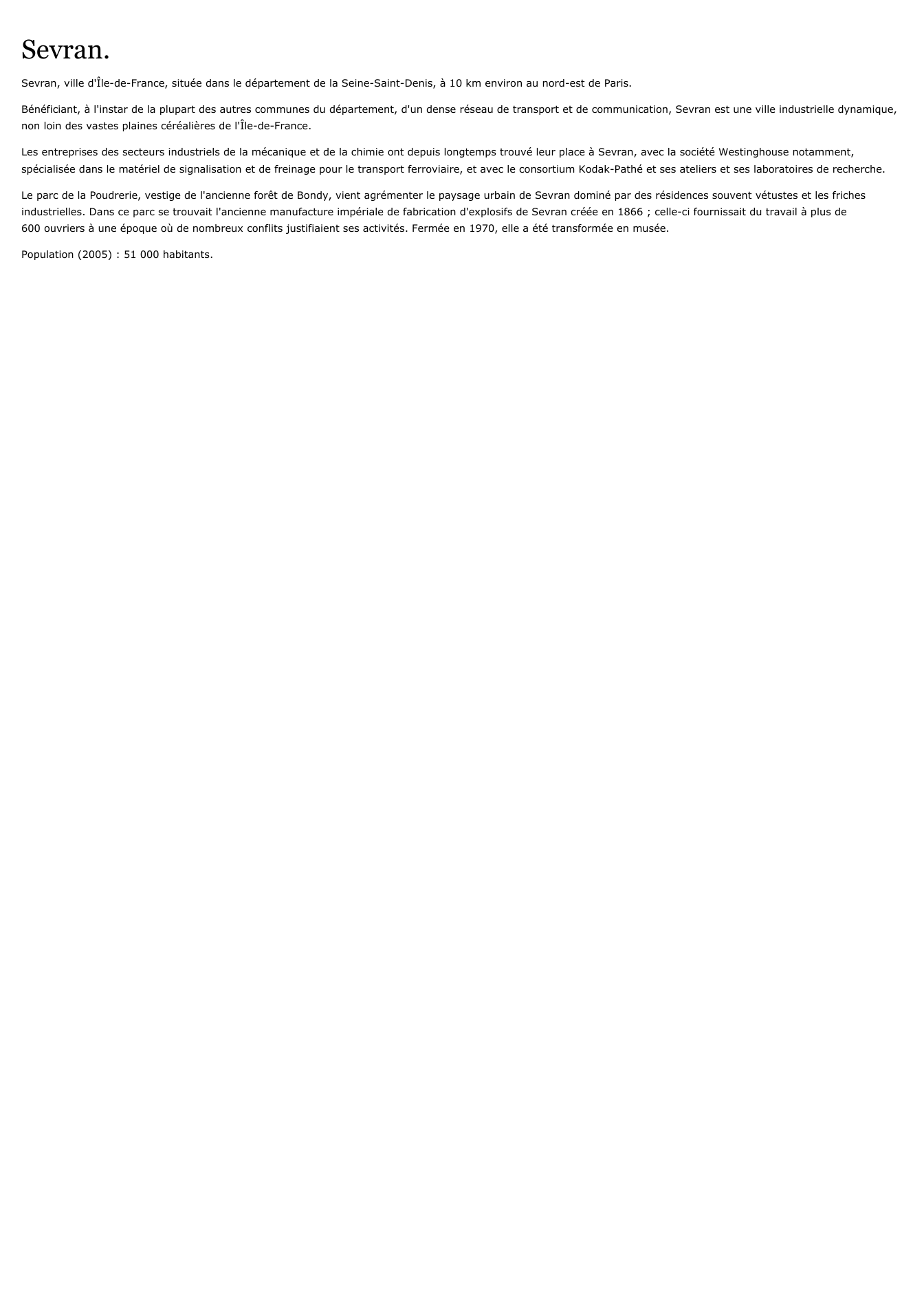 Prévisualisation du document Sevran.