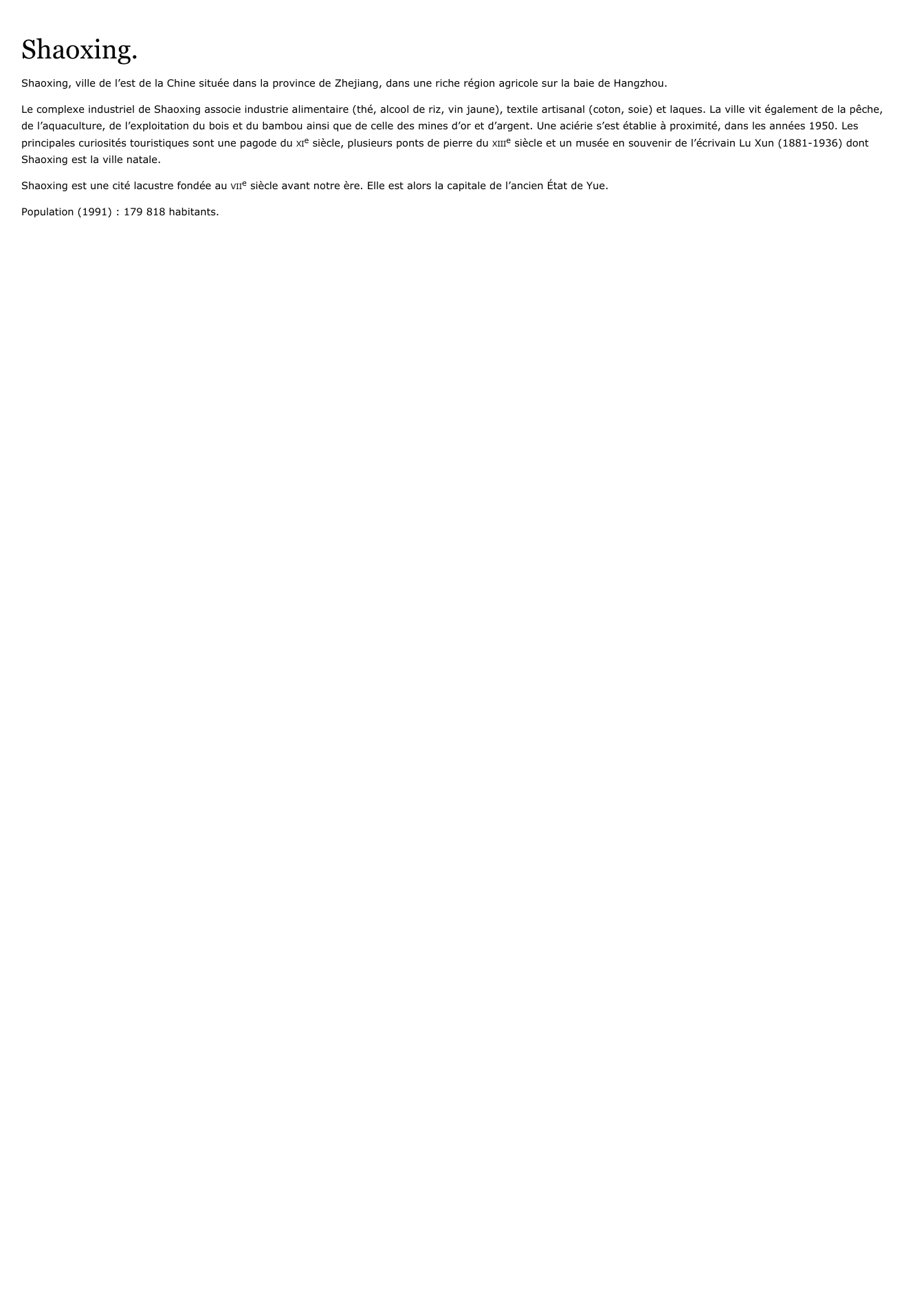 Prévisualisation du document Shaoxing.