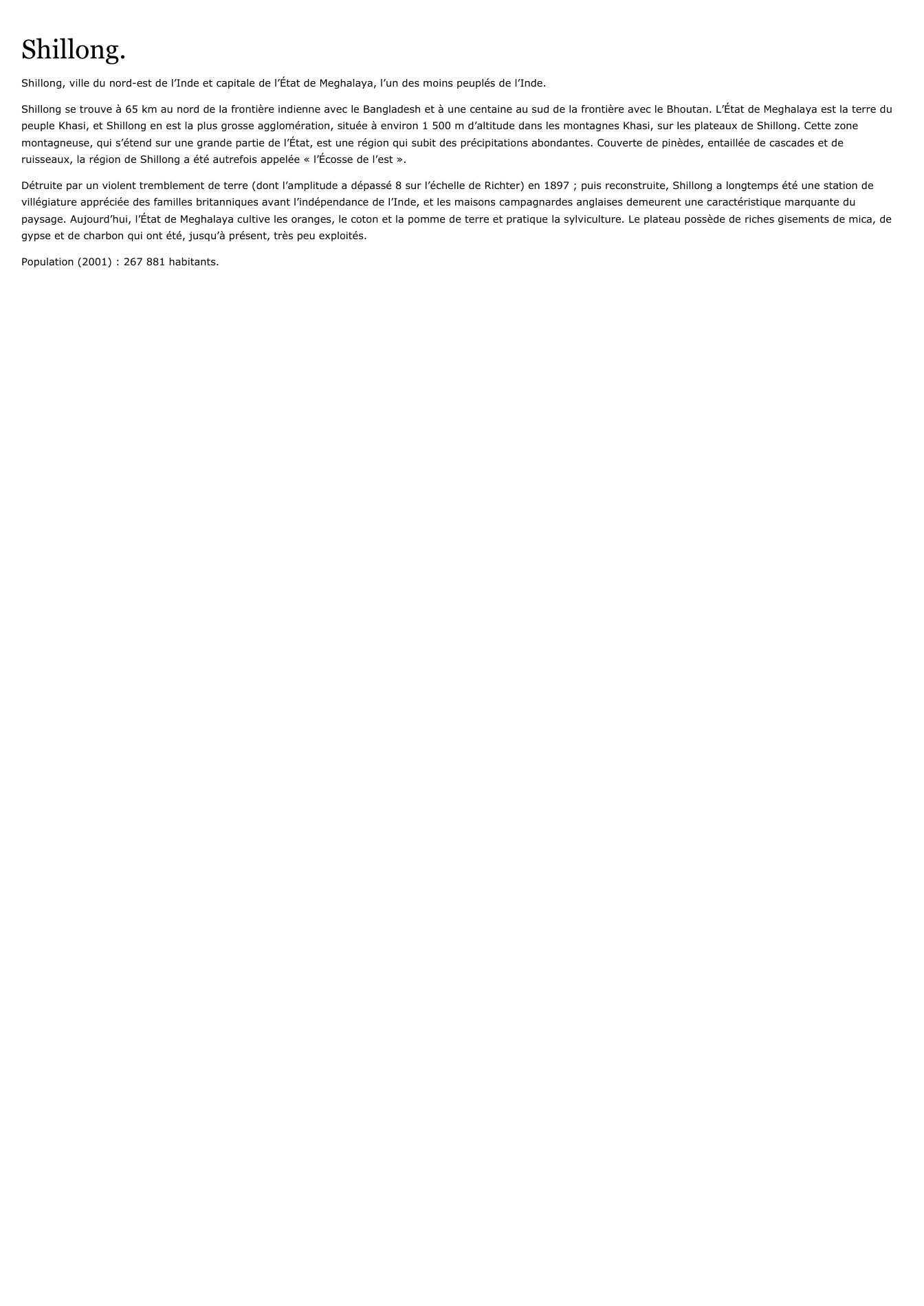 Prévisualisation du document Shillong.