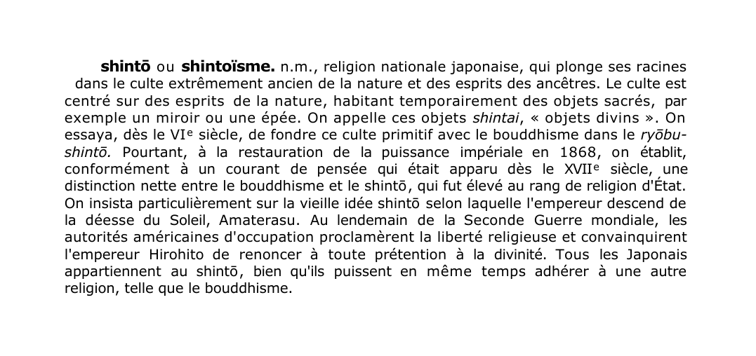 Prévisualisation du document shint? o u shintoïsme.