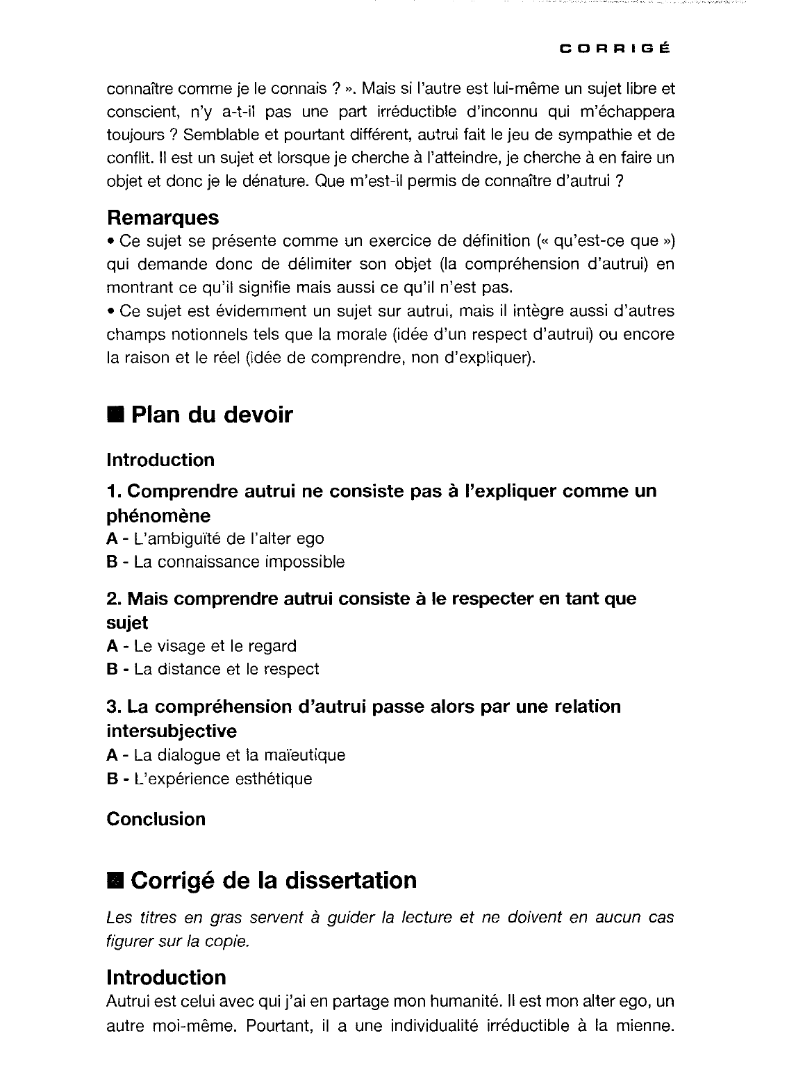 Prévisualisation du document Si autrui est un autre que moi sans être moi, quel rapport puis-je avoir avec lui ?
