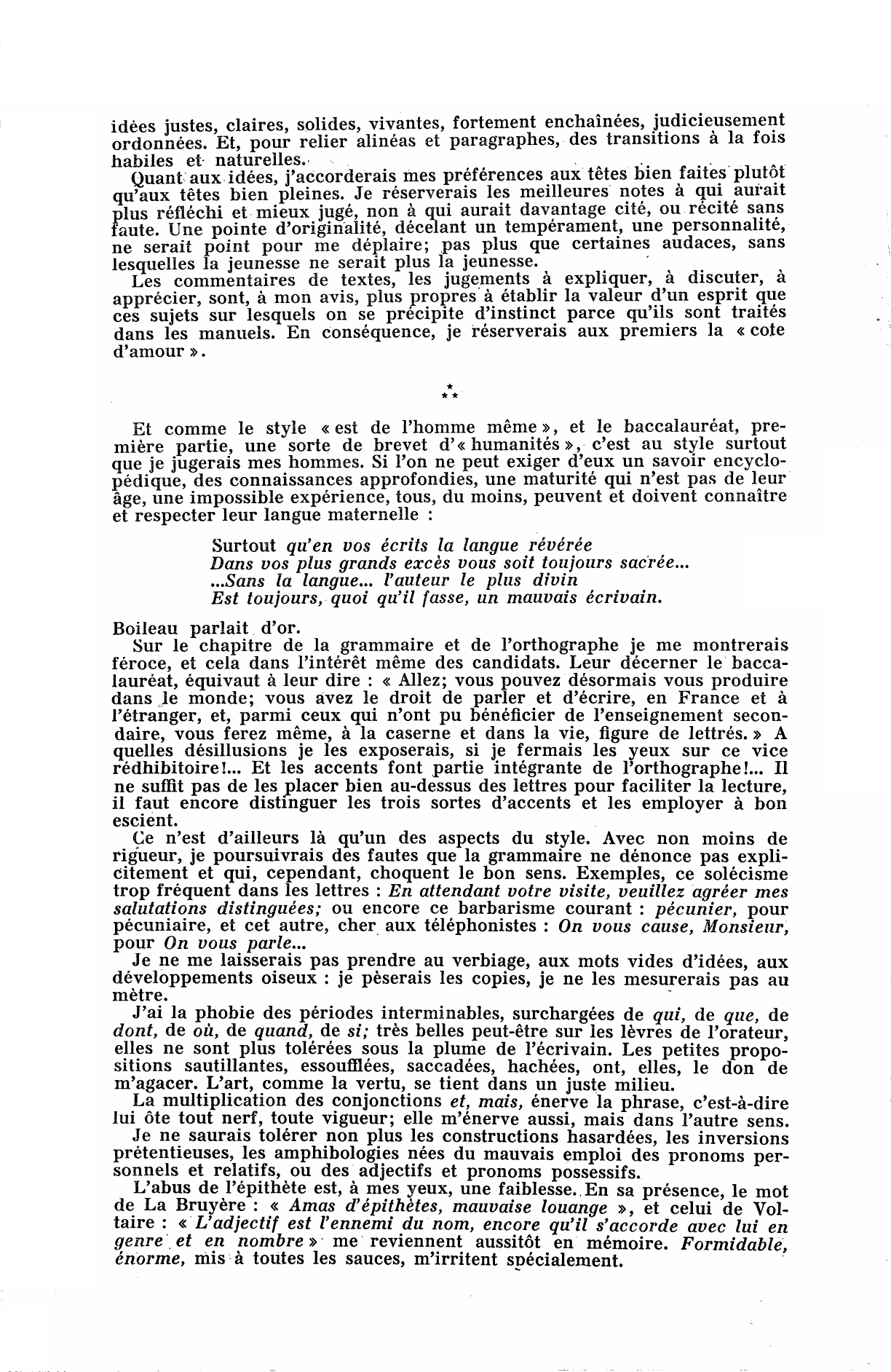 Prévisualisation du document Si vous étiez examinateur au baccalauréat, quelles qualités aimeriez- vous à trouver dans les compositions françaises des candidats, et quels défauts y jugeriez-vous sévèrement ?